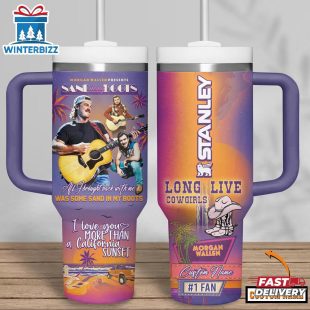 Custom Name Morgan Wallen Music Tumbler 40Oz Handle For Fans