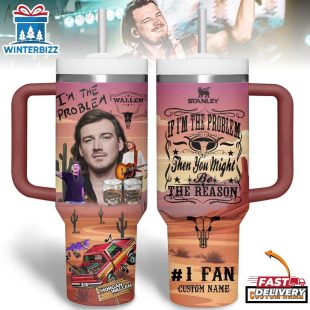 Custom Name Morgan Wallen Tumbler 40Oz Handle For Fans