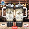 Custom Name New Orleans Saints NFL Kings Of Football Stainless Steel Tumbler 40Oz With Handle