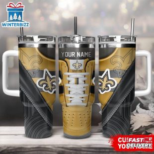 Custom Name New Orleans Saints Sport Stainless Steel Tumbler 40Oz With Handle