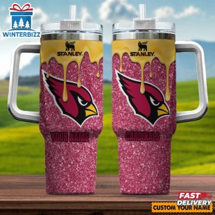 Custom Name NFL Arizona Cardinals Team Stainless Steel Tumbler 40Oz With Handle