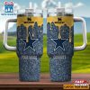 Custom Name NFL Dallas Cowboys Team Stainless Steel Tumbler 40Oz With Handle