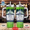 Custom Name Seattle Seahawks NFL Kings Of Football Stainless Steel Tumbler 40Oz With Handle