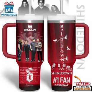 Custom Name Shinedown Music Tumbler 40Oz Handle For Fans