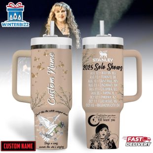 Custom Name Stevie Nicks Music Tumbler 40Oz Handle For Fans