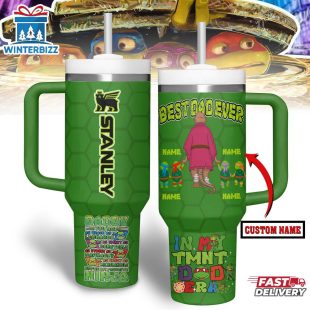 Custom Name Teenage Mutant Ninja Turtles Movies Tumbler 40Oz Handle For Fans