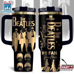 Custom Name The Beatles Music Tumbler 40Oz Handle For Fans