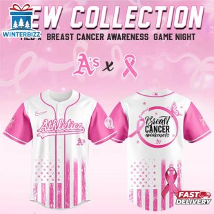 Oakland Athletics MLB X Breast Cancer Awareness Month Baseball Jersey For Fans