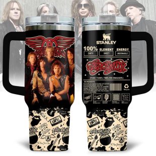 Aerosmith Pattern Tumbler 40Oz Handle For Fan