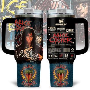 Alice Cooper Music Pattern Tumbler 40Oz Handle For Fan