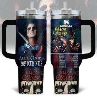 Alice Cooper Music Tumbler 40Oz Handle For Fan