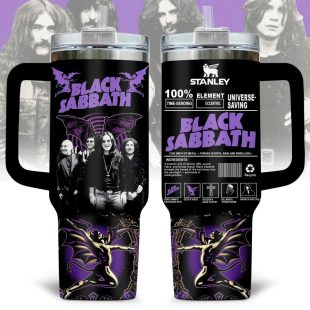 Black Sabbath Music Tumbler 40Oz Handle For Fan