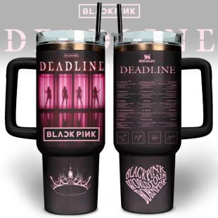 Blackpink Music Tumbler 40Oz Handle For Fan