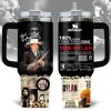 Bob Dylan Music Pattern Tumbler 40Oz Handle For Fan