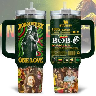 Bob Marley Music Tumbler 40Oz Handle For Fan