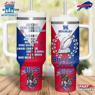 Buffalo Bills NFL Tumbler 40Oz Handle Gift For Fans