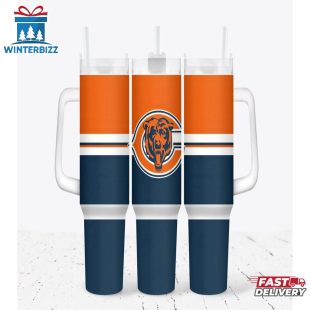 Chicago Bears Football Tumbler 40Oz With Handle