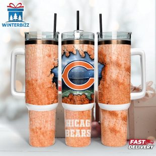 Chicago Bears Logo Team Tumbler 40Oz With Handle