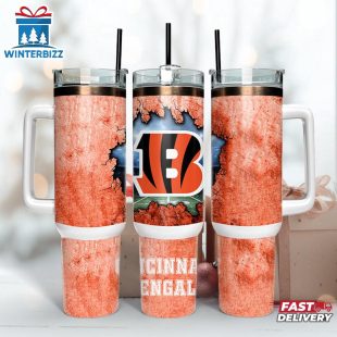 Cincinnati Bengals Logo Team Tumbler 40Oz With Handle