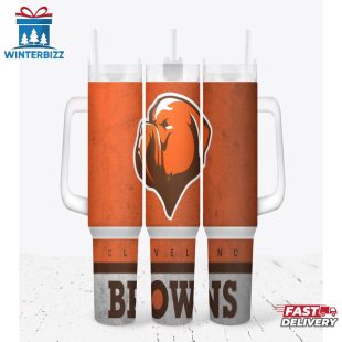 Cleveland Browns Mascot Tumbler 40Oz With Handle