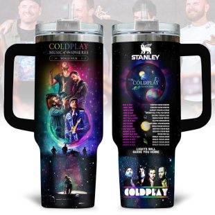 Coldplay Music Tumbler 40Oz Handle For Fan