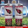 Custom Name Arizona Cardinals Tumbler 40Oz With Handle Gifts For Fan