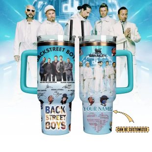 Custom Name Backstreet Boys Music Tumbler 40Oz Handle For Fans