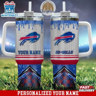 Custom Name Buffalo Bills Tumbler 40Oz With Handle Gifts For Fan
