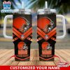 Custom Name Cleveland Browns Tumbler 40Oz With Handle For Fan