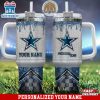 Custom Name Dallas Cowboys Tumbler 40Oz With Handle Gifts For Fan