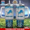 Custom Name Detroit Lions Tumbler 40Oz With Handle Gifts For Fan