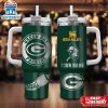 Custom Name Green Bay Packers Nfl Tumbler 40Oz Handle Gift For Fans