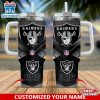 Custom Name Las Vegas Raiders Tumbler 40Oz With Handle For Fan