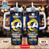 Custom Name Los Angeles Rams Tumbler 40Oz Handle Gift For Fans