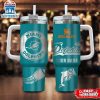 Custom Name Miami Dolphins Nfl Tumbler 40Oz Handle Gift For Fans