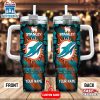 Custom Name Miami Dolphins Tumbler 40Oz Handle Gift For Fans