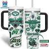 Custom Name New York Jets NFL Tumbler 40Oz Handle Gift For Fans