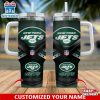Custom Name New York Jets Tumbler 40Oz With Handle For Fan