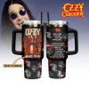 Custom Name Ozzy Osbourne Music Pattern Tumbler 40Oz Handle For Fans
