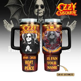 Custom Name Ozzy Osbourne Tumbler 40Oz Handle For Fans