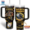 Custom Name Pittsburgh Steelers NFL Tumbler 40Oz Handle Gift For Fans