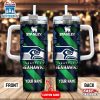Custom Name Seattle Seahawks Tumbler 40Oz Handle Gift For Fans