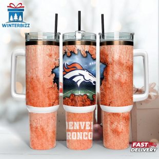Denver Broncos Logo Team Tumbler 40Oz With Handle