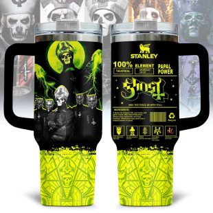 Ghost Music Tumbler 40Oz Handle For Fan