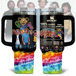 Grateful Dead Music Band Tumbler 40Oz Handle For Fan