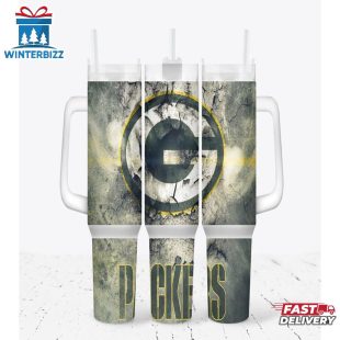Green Bay Packers Tumbler 40Oz With Handle