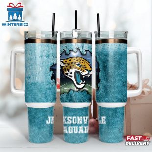 Jacksonville Jaguars Logo Team Tumbler 40Oz With Handle