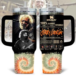 Jerry Garcia Music Tumbler 40Oz Handle For Fan