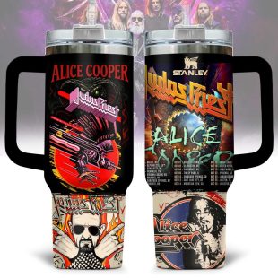 Judas Priest Music Tumbler 40Oz Handle For Fan