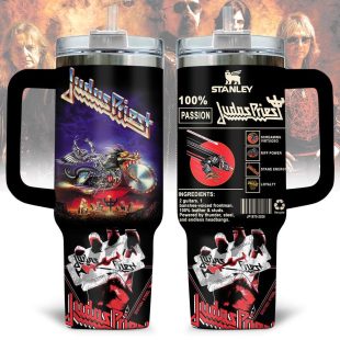 Judas Priest Tumbler 40Oz Handle For Fan